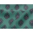 thumbnail image 4 of oneOone Viscose Jersey Fabric Leaves Block Print Fabric By The Yard 60 Inch Wide, 4 of 5