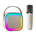 thumbnail image 1 of Shengyu Wireless Microphone Transmitter With Gradient Colored Lights Fashion Colored Lights Trend ABS white  white wheat, 1 of 6