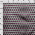 thumbnail image 2 of oneOone Viscose Chiffon Fabric Geometric Ikat Printed Fabric 1 Yard 42 Inch Wide, 2 of 4