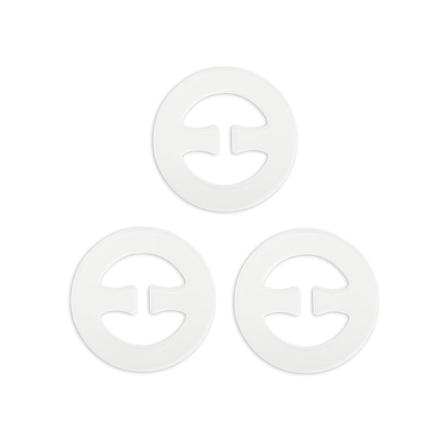INSPIRE CHIC Bra Shoulder Strap Clips Buckles Bra Strap Anti-Slip Buckles Straps for Women Clear-Round Shape
