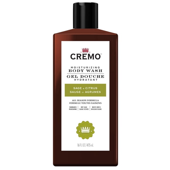 Gel douche au parfum de sauge et d’agrumes de marque Cremo, 473 mL