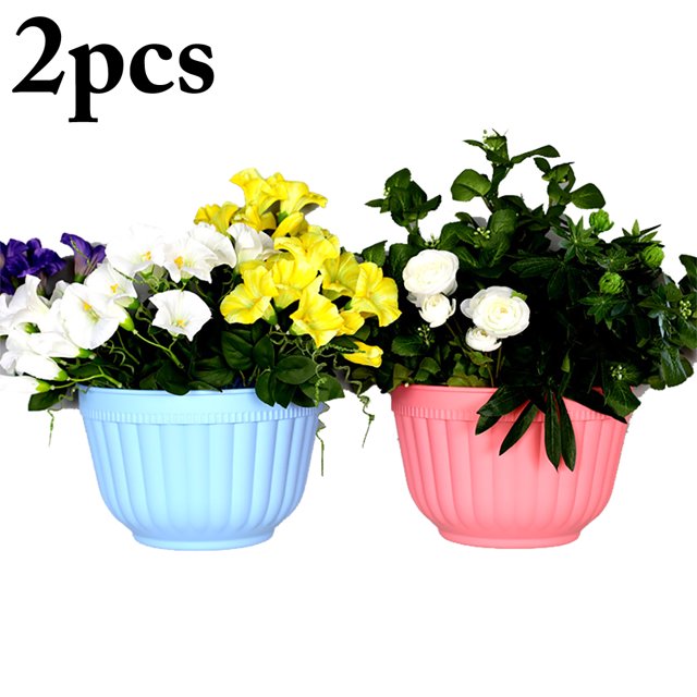 Coofit 2 Pcs Pot de Fleurs Suspendu Pot de Plante Décoratif Suspendu Pot de Jardinière avec Crochet