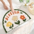 thumbnail image 2 of Birdeem Premium Thickened Semi-Circular Shower Mat - Water Absorbent Non-Slip Bathroom Rug for Doorway Toilet Washroom and Bathroom Entrance - Ensuring Comfort, 2 of 12