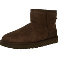 thumbnail image 1 of Ugg Women's Classic Mini II Leather Chocolate Ankle-High Suede Boot - 5 M, 1 of 3