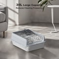thumbnail image 4 of Kojooin Stainless Steel Cat Litter Box with Lid Large Litter Box for Big Cats Non-Stick Stainless Steel Cat Boxes High Sides, Kitten Metal Boxes, Anti-Leakage, Easy to Clean 6''Deep, 4 of 8