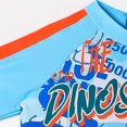 thumbnail image 3 of Sunnyoo Little Boys Swimsuits Cartoon Dinosaur Print Short Sleeve Rash Guard Swim Shorts, Sizes 3-8, 3 of 8