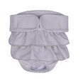thumbnail image 1 of Dog Diapers Female, Reusable Pet Diapers for Female Dogs, Washable Dog Panties Diaper Skirt for Dogs in Heat, Period, Incontinence, or Excitable Urination Gray, 1 of 8