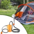 thumbnail image 1 of DYNWAVECA Portable Outdoor Shower Set Electric Shower Compact with Suction Cup Rechargeable with Hose Camping Shower Pump for Campervan Orange with Remote, 1 of 9