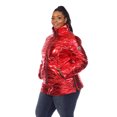 thumbnail image 2 of White Mark Women's Metallic Puffer Coat, 2 of 6
