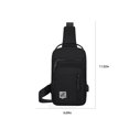 thumbnail image 3 of Ganfancp With Five Pockets Strap Bag Crossbody Bag With USB Port With Headphone Clearance, 3 of 7