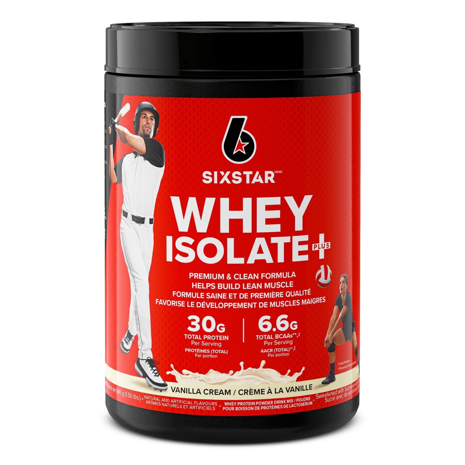 Six Star Whey Protein Isolate, Vanilla Cream, 1.5lbs