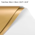 thumbnail image 2 of Unique Bargains Double Sided Color Flower Wrapping Paper White+Gold 22.8'x22.8' Waterproof 10 Pack, 2 of 5
