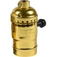 thumbnail image 4 of HQRP 3-Way Lamp Holder, E26 Bulb Light Socket, Low-Medium-High Settings Adjustable with Switch Knob, 1/8 IP Threads, 4 of 7