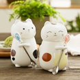 thumbnail image 3 of Cute Cat Ceramic Cup 3D Fun Coffee Cup with Cover and Stirring Spoon Creative Birthday Gift, Couple Cup, 3 of 4