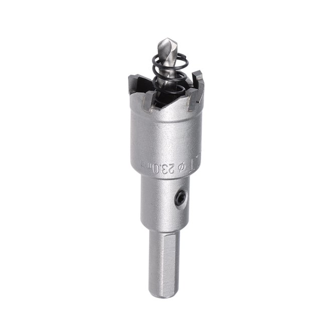 Unique Bargains Carbide Hole Saw Cutter Drill Bit for Stainless Steel, 23mm