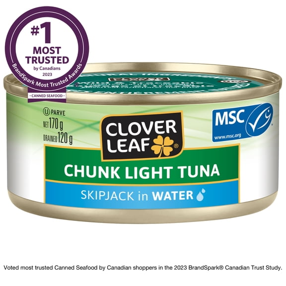 Thon pâle en morceaux CLOVER LEAF®, Listao dans l’eau