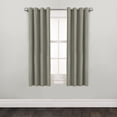 thumbnail image 1 of Mainstays Faux Suede Light-Filtering Grommet Window Curtain Panel, 54" x 63", Sage Green, 1 Panel, 1 of 7