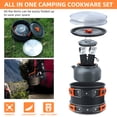 thumbnail image 4 of Camping Cooking Set Camping Cookware Set 16pcs Camping Pot pan Set Nesting Camp Cook Set Camping&Hiking cookware Camping Backpacking Pans Set, 4 of 7