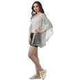 thumbnail image 3 of Moomaya Open Front Printed Shrug Printed Kimono Sleeve Beach Cover Up For Women, 3 of 5