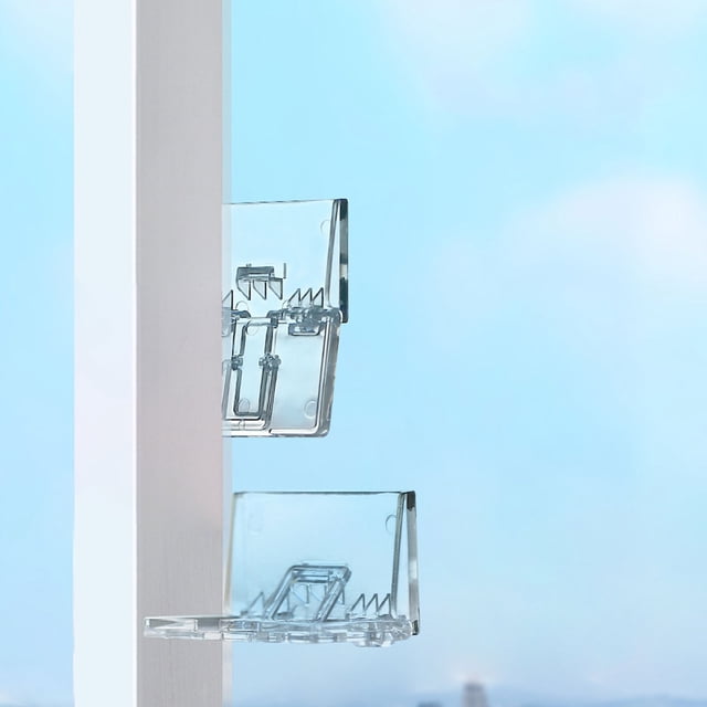 PRETXORVE Perforation-free Sliding Door And Window Transparent Stopper Hidden Door And Window Lock Type Household Lock