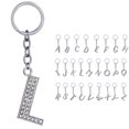 thumbnail image 2 of Key Chain Rhinestone A to Z Design Pendant Keychain Key Ring for Handbag Decor, 2 of 8