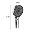 thumbnail image 3 of Dvkptbk Shower - High-Pressure Handheld Showerhead - Hard Water High Pressure 3 Spray Modes Handheld Shower for The Elderly-Children Shower Head Other Household Tools Household Tools, 3 of 6