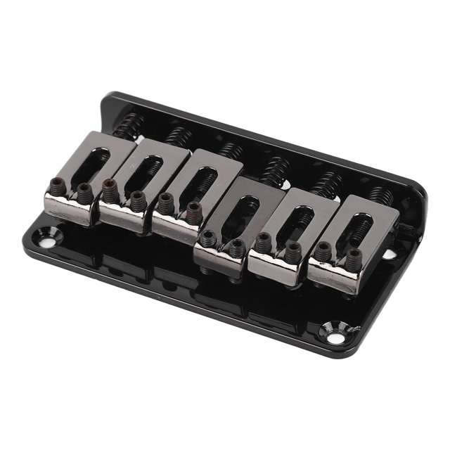 6 String Guitar Bridge Replacement Zinc Alloy Fixed Bridge Electric Guitar Saddle Bridge Electric Guitar Accessory