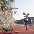thumbnail image 4 of Costway Support de Panier de Basketball Portable 6,3 Pi-8,1 Pi Réglable avec Roues et Protège-Bords, 4 of 9