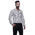 thumbnail image 4 of BESTMAN Chemise Habillée Décontractée pour Homme à Manches Longues, Coupe Ajustée, en Coton, à Boutons, 4 of 5