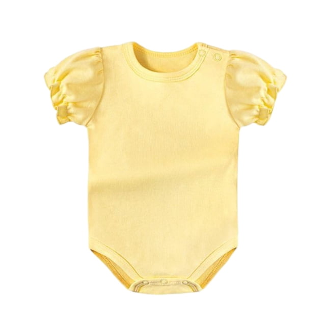 Baby Girl Summer Dress Short Sleeve Romper Off Shoulder 95% Polyester 5% Spandex