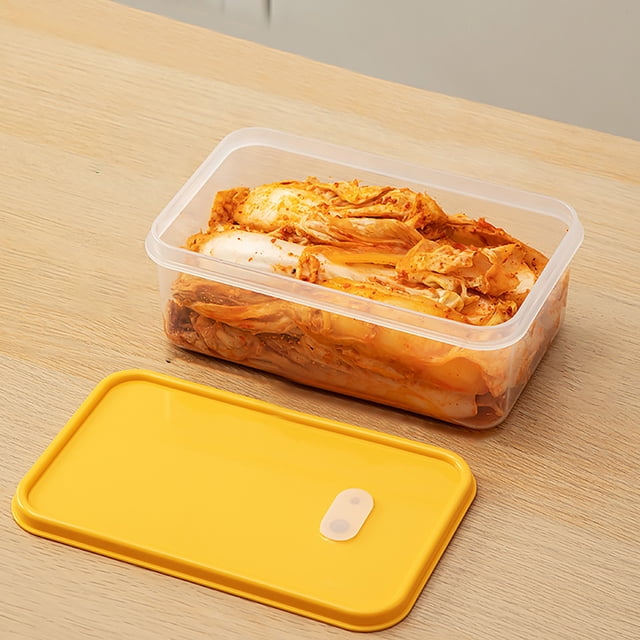 TopLLC Accessoires de Cuisine, Maison et Cuisine, Grande Capacité de Cuisine Boîte à Kimchi Scellée Boîte de Conservation Fraîche Qualité Alimentaire Boîte de Rangement Spéciale pour Réfrigérateur avec Couvercle Boîte Froide pour Légumes Boîtes Fraîches de Cuisine