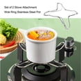 thumbnail image 4 of 2 Pieces Universal Stove Anti-skid Stand Holder Burner Pot Bracket Iron Wire Rack Cooking Cookware Tool Kitchen Camping, 4 of 6