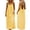 Yellow, variant on Summer Dress For Women Sleeveless Backless Spaghetti Strap Flowy Long Sundress in Cotton-Linen Blend for Casual Wear and Vacation