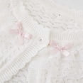 thumbnail image 4 of RXIRUCGD Manteau/veste Décontracté(E) à Capuche pour Enfants, à la Mode et Mignon(E), avec Nœud, Coupe Ample, Boutonné(E), Perforé(E), Col Rond, Manches Longues (Rose, Taille : 3-4 Ans), 4 of 7