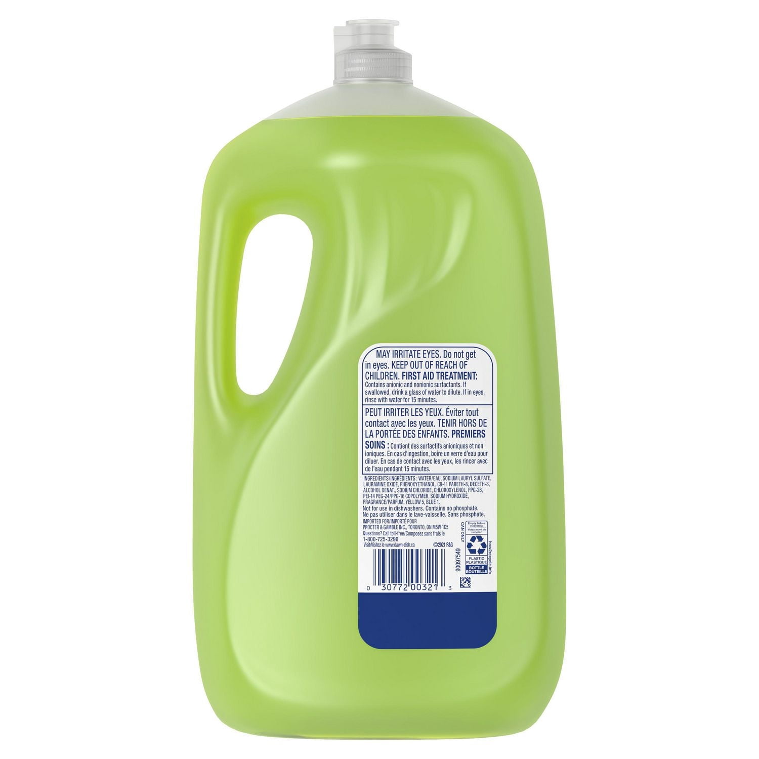 Dawn Ultra Antibactérien Liquide à Vaisselle Savon à Vaisselle, Parfum Fleurs de Pommier 2.64L