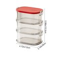 thumbnail image 3 of Plastic Food Storage Containers for Kitchen | Transparent Airtight Square Containers for Snacks Dried Goods | Keep Cereal Coffee Beans and Pulses Fresh | Stackable Fridge and Pantry Organizer Bins, 3 of 6