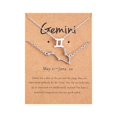 thumbnail image 4 of XZNGL Twelve Constellation Necklace Diamond Bracelet + Necklace Set Constellation Card Set, 4 of 9
