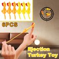 thumbnail image 1 of 6 PCS Creative Ejection Chicken Toy Light Rubber Finger Prank Flying Toy, 1 of 8