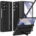 thumbnail image 1 of Case for Samsung Galaxy Z Fold 5 with S Pen Holder and Stylus & Invisible Kickstand, Full Body Hinge Built-in Screen Protector Fold5 Phone Cover for Samsung Z Fold 5 Case with S Pen Slot, 1 of 7