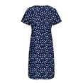 thumbnail image 5 of Babysbule Liquidation Robe d'Été Femme Mode Femmes Été Imprimé Décontracté Col en V Bouton Manches Courtes Vacances Poches Robe, 5 of 5