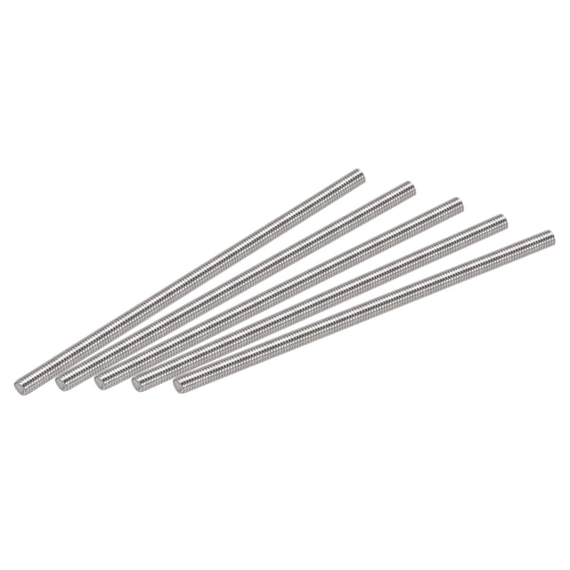 Unique Bargains Tige Entièrement Filetée M6 x 140 mm en Acier Inoxydable 304, Filets à Droite, Lot de 15