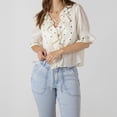 thumbnail image 4 of Devoted, Ruffle Detail Embroidered Blouse, Sizes XS-XL, 4 of 4