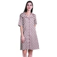 thumbnail image 1 of Moomaya Chemises Grande Taille pour Femmes Chemises Imprimées à Boutons Robe d'Été-S-TTG, 1 of 1