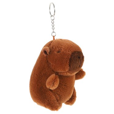 Plush Capybara Ornament Stuffed Capybara Pendant Plush Key Chain Backpack Hanging Capybara Charm