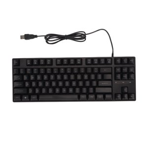 USB Clavier filaire, rétro-éclairage de clavier mécanique ergonomique 87 Clés pour ordinateur