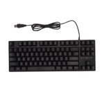 USB Wired Keyboard, Ergonomic Mechanical Keyboard Backlight 87 Keys For Computer