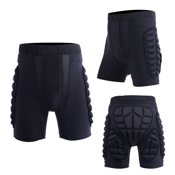 Lubelski Unisex Motorcycle Snowboard Protection Ski Protective Hip Butt Padded Shorts