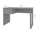 thumbnail image 2 of Petite table de Bureau 48L avec Patte de Métal en U Solay de Bestar, gris platine, 2 of 5
