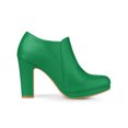 thumbnail image 3 of Unique Bargains Bottines à Plateforme à Bout Rond à Talons Épais pour Femme Vert (Taille 8,5), 3 of 6