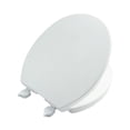 thumbnail image 3 of Mainstays 17 inch Plastic Toilet Seat, Easy off hinge, White color, 3 of 3
